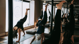Hot Yoga class being heated by Aspect XL