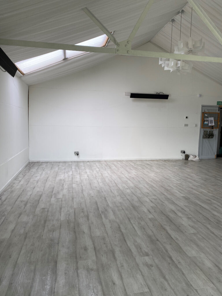 Summit infrared heater installed in hot yoga studio