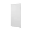 White infrared panel heater for wall or ceiling mounting