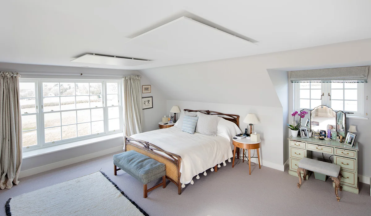 Comfort White Infrared Panel Bedroom Heating