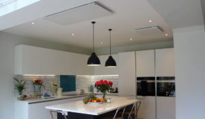 Comfort White Infrared Panel Heater Ceiling Mounted