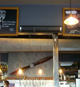 Aspect XL infrared heater in bar