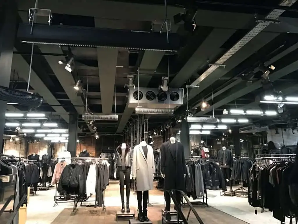 All Saints choose Aspect XL as Infrared heating for shops