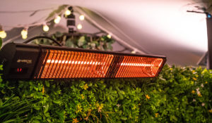 Manhattan infrared patio heater wall or ceiling mounting in outdoor spaces