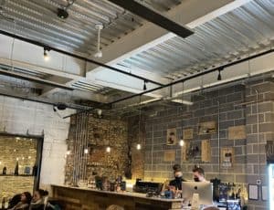 Herschel Summit heating large wine bar area