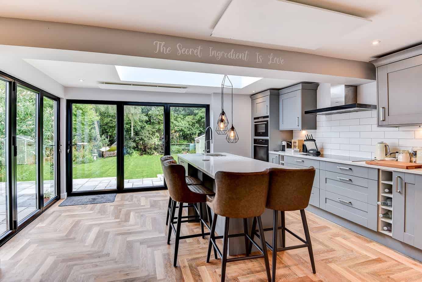Herschel Comfort ceiling mounted kitchen install