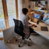 Portable zero light infrared freestanding panel heater