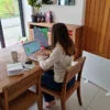 Portable panel heater for individual room heating