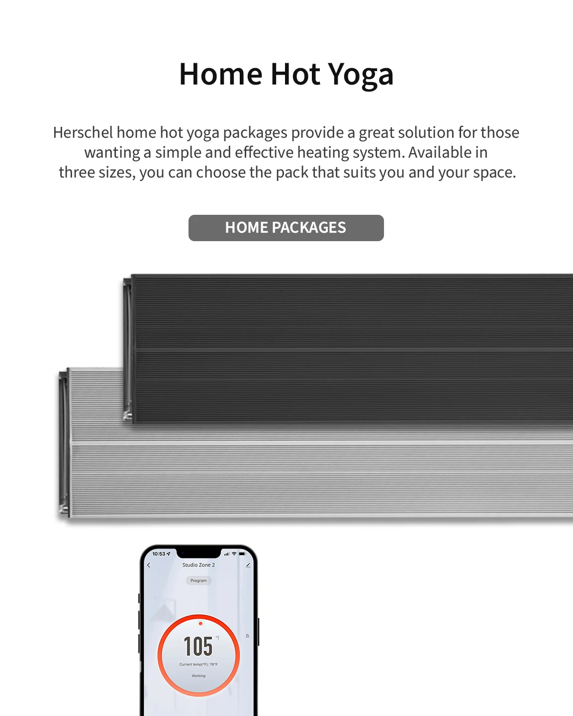 Home hot yoga infrared packages