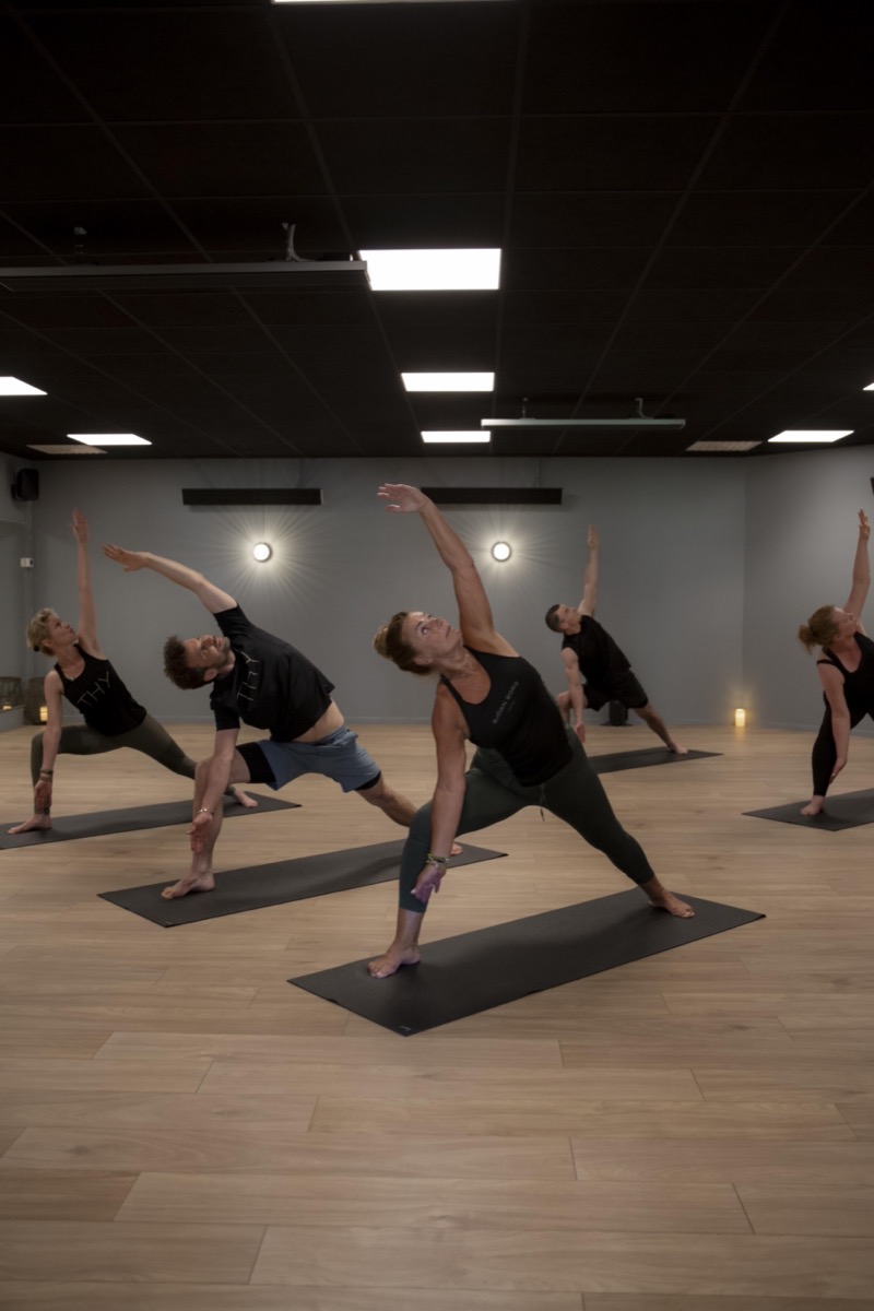 Black Summit installed in Yoga Studio
