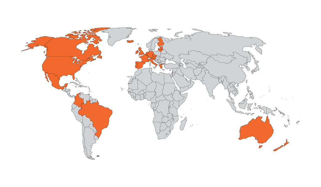 World Map - Herschel Global Partners
